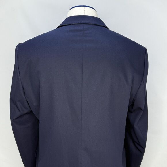 Zara Man Blazer Mens  Size 44 Navy Blue Suit Jacket Two Button - Picture 8 of 16